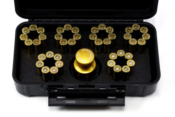 SPEED BEEZ® Smith & Wesson 38 Special 357 Magnum L Frame (Model 686 Plus) 7 Shot Speedloader, Loading Block, Case - Bundle
