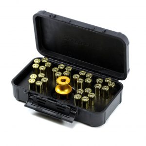 SPEED BEEZ® Smith & Wesson 44 Magnum L Frame (Model 69) 5 Shot Speedloader, Loading Block, Case - Bundle