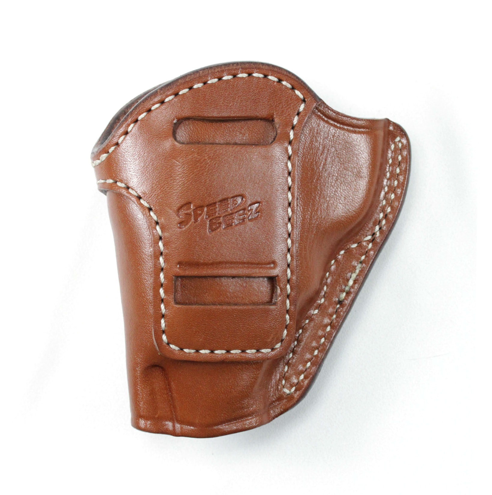 thumbnail interactive-video image 1 of Brown Leather Speed Draw Belt Holster For Walther PPX – Right Hand (OWB) 1 of 6
