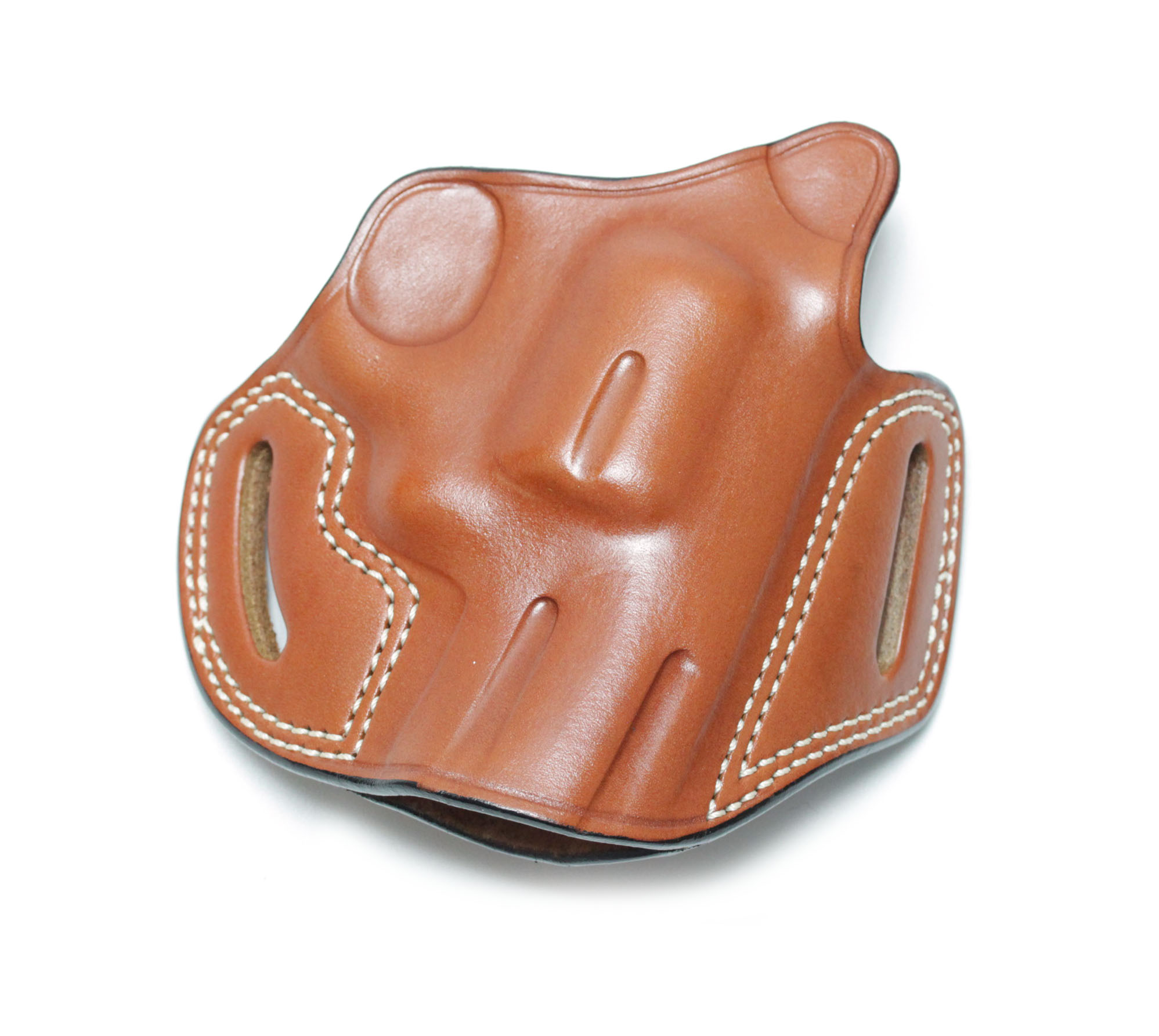 SPEED BEEZ® Leather Pancake Style Revolver Holster OWB Concealment (Brown)